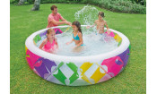 Бассейн детский с цветными вставками с надувным дном 229х56см Intex 56494 Бассейн детский с цветными вставками с надувным дном 229х56см Intex 56494
